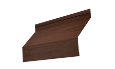 Ламель забора жалюзи Milan new 0,45 Print Elite с пленкой Choco Wood TwinColor