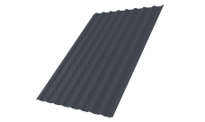 Профнастил С20B 0,45 Drap ST lite RAL 7024 мокрый асфальт