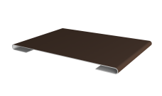 Планка стыковочная 0,5 PurPro Matt 275 RAL 8017 шоколад (2м)